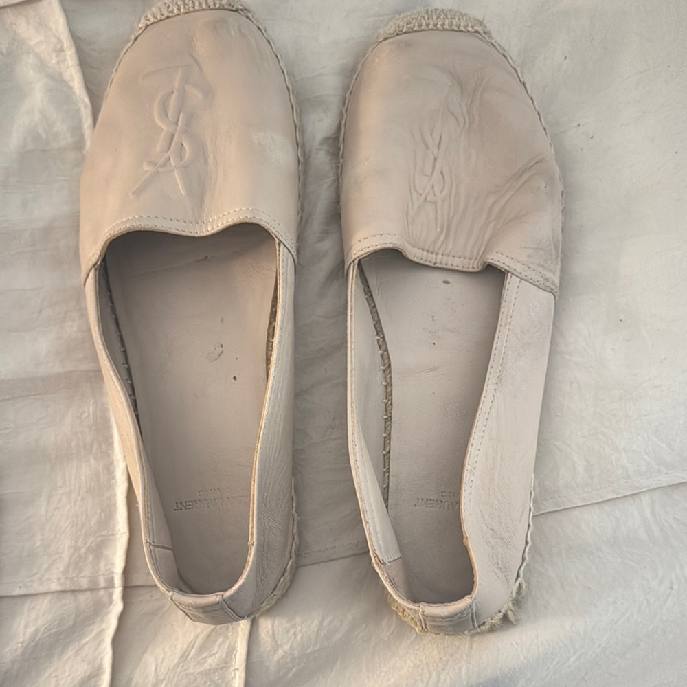 YSL Beige Espadrilles
